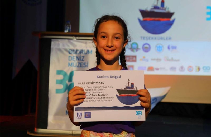 6. BODRUM DENİZ MÜZESİ ÇOCUK RESİM YARIŞMASI ÖDÜL TÖRENİ GERÇEKLEŞTİRİLDİ
