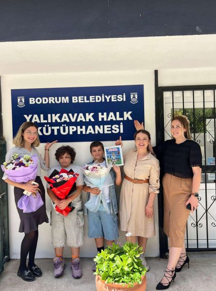 BODRUM'DA MİNİK OKURLAR YAZARLARLA BULUŞTU