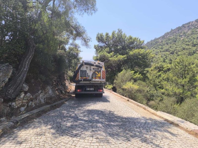 ORMANLIK BÖLGELERDE TEMİZLİK ÇALIŞMALARI YAPILDI