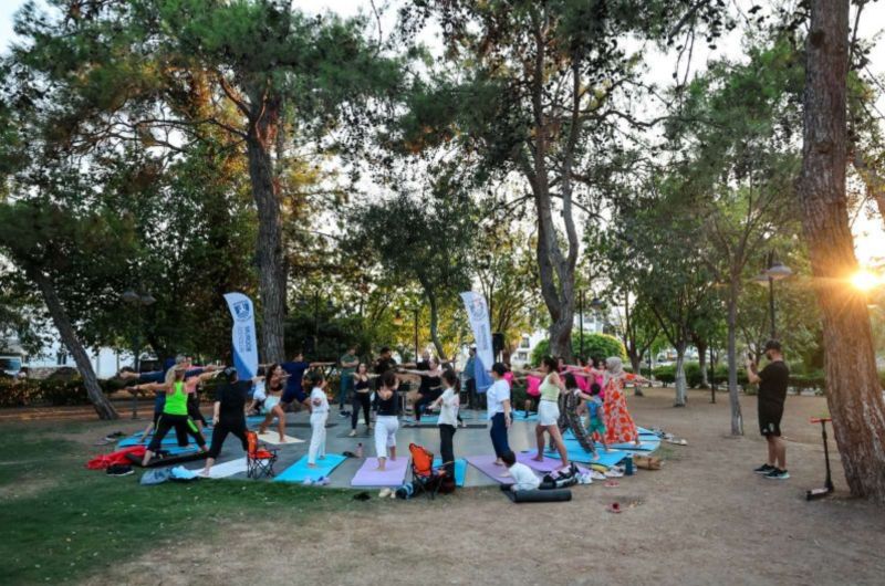 AÇIK HAVA YOGA GÜNLERİ MUMCULAR'DA GERÇEKLEŞTİRİLDİ