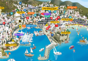 FUN BODRUM MAP COMES TO LIFE
