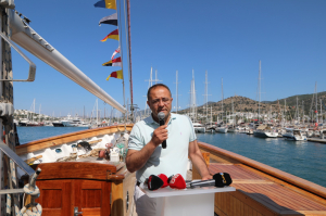 MAVİ BAYRAK ALAN İLK TÜRK EĞİTİM GEMİSİ STS BODRUM OLDU