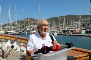 MAVİ BAYRAK ALAN İLK TÜRK EĞİTİM GEMİSİ STS BODRUM OLDU