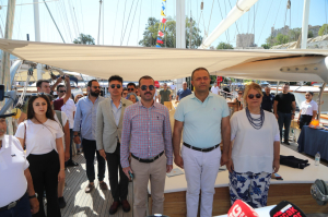 MAVİ BAYRAK ALAN İLK TÜRK EĞİTİM GEMİSİ STS BODRUM OLDU
