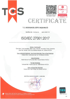 BELEDİYEMİZ TÜRKAK (TÜRK AKREDİTASYON KURUMU) ONAYLI 20 İSO BELGESİ ALDI