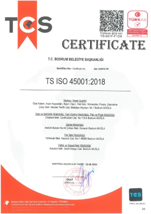 BELEDİYEMİZ TÜRKAK (TÜRK AKREDİTASYON KURUMU) ONAYLI 20 İSO BELGESİ ALDI
