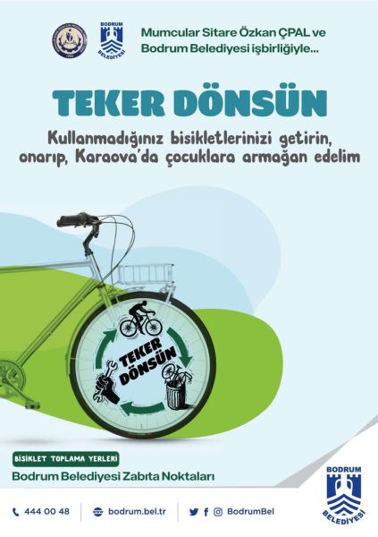 KULLANILMAYAN BİSİKLETLER ÇOCUKLARA TEKRAR KAZANDIRILDI