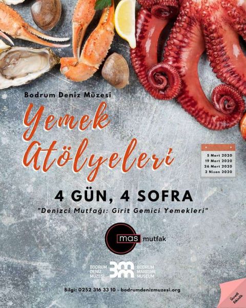 DENİZCİ MUTFAĞI:GİRİT GEMİCİ YEMEKLERİ TEMALI YEMEK ATÖLYELERİ DÜZENLEDİK