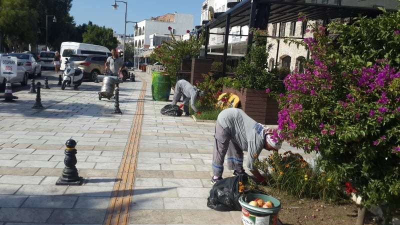 PARK, YEŞİL LAN VE KALDIRIMLARDABAHAR TEMİZLİĞİ YAPILDI