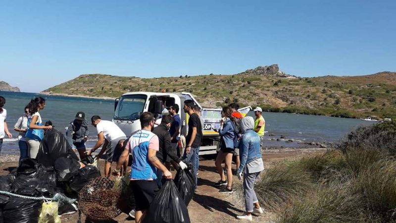 BODRUM KOYLARINDA ULUSLARARASI KIIYI TEMİZLEME ETKİNLİĞİ DÜZENLENDİ