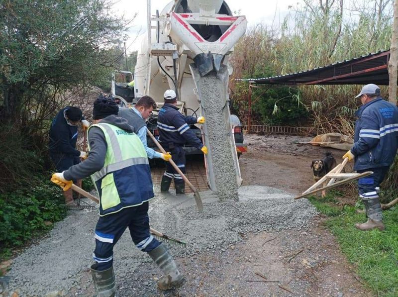 DRENAJ VE BORU HATTI ÇALIŞMASI YAPILDI