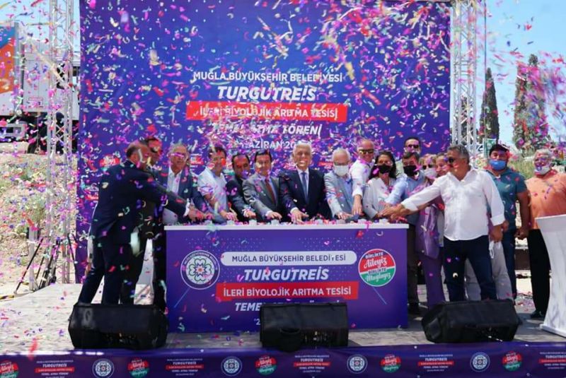 TURGUTREİS İLERİ BİYOLOJİK ARITMA TESİSİ TEMEL ATMA TÖRENİ GERÇEKLEŞTİ