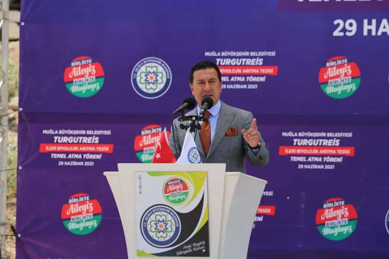 TURGUTREİS İLERİ BİYOLOJİK ARITMA TESİSİ TEMEL ATMA TÖRENİ GERÇEKLEŞTİ