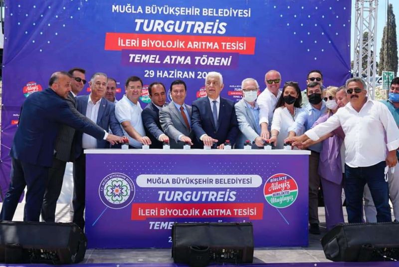 TURGUTREİS İLERİ BİYOLOJİK ARITMA TESİSİ TEMEL ATMA TÖRENİ GERÇEKLEŞTİ