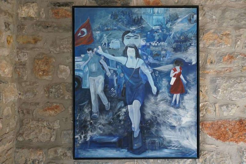 İKİ ŞEHRİN BULUŞMASI DÜNYA SANAT GÜNÜ KARMA RESİM SERGİSİ DÜZENLENDİ